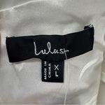 Lulus Gorgeous Elevation NWT size XL White Lace Rosette Puff Sleeve Midi Dress Photo 8