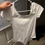 Urban Outfitters White Short Sleeve Bodysuit Photo 1