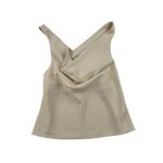 L'Academie L’Academie - Yvette Cowl Sleeveless Top in Sand Beige Photo 3