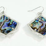 Kendra Scott  Kirsten Abalone Earrings in Silver Photo 0