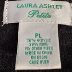 Laura Ashley  Petite Multicolor Striped Wool Blend  Cardigan Jacket Size L Photo 2