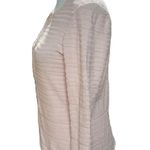Ann Taylor Pale Pink 3/4 Sleeve Zip Front Knit Cardigan Sweater Size XS Photo 3