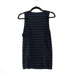Avec Les Filles Black & Blue Striped Simplicity Tank Top Size Large Photo 5