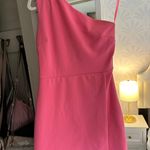 Boutique pink Mini Dress One Shoulder Photo 0