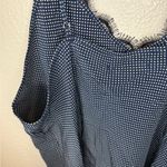 Avec Les Filles New NWT  Blue polka dot Camisole with Black Lace Photo 5