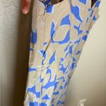 Rosso35 Blue and Cream abstract timeless dress Size 8 Photo 6
