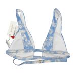 l*space L* Avery Bikini Top Blue White Floral Print Size Medium NEW with Tags Photo 7