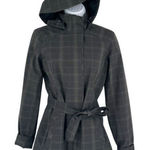 Royal Robbins Royal‎ Robbins Women's Plaid Mobile Waterproof Belted Trench Coat Black Size XS Photo 0