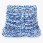 ZARA DRAPED FLORAL PRINT SKIRT Photo 5