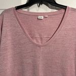 Gap  Women's Long Sleeve V-Neck T-Shirt - Pink Heathered - Size: XXL Photo 1