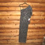 Mac Duggal NWT  One Shoulder Jeweled Puff Sleeve Dress Photo 4