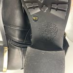 Vince Camuto Wethima size 7.5 black leather boots with gold buckles Photo 6