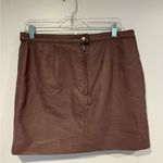 Free People Soft‎ purple leather  skirt Photo 2