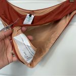 J.Crew  Women’s Curved-Waist Cheeky Bikini Bottom in Burnt Orange Size XXL Photo 4