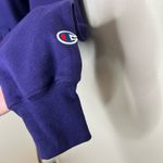 Champion ECO Emerson College Pullover Large Unisex Purple 1/4 Zip Sweatshirt Photo 2