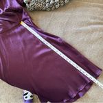 BCBGMAXAZRIA Vintage Dark Romantic Vamp Whimsigoth Puff Sleeve Purple Silk Dress Photo 12