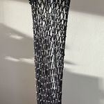 NWT Valiant Paris Black Beaded Crochet Knit Dress Beach Cover Up Cotton Photo 0