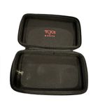 TUMI Black Hard Cover Textured Zippered Delta Travel Pouch Photo 2