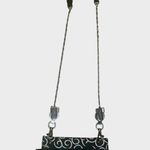 HIP KLIPS Clip On Waist Bag Hands Free Purse Black Zippers Pockets w Chain Strap Photo 0