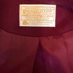 Pendleton  VTG Blazer Sz 4 Maroon Virgin Wool Made in USA Photo 3