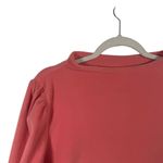 Talbots  Micro Fleece Funnel Neck Top Long Sleeve Coral Orange Womens Size XL Photo 1