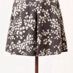 Moulinette Soeurs ANTHROPOLOGIE  Gray Floral Silk Skirt NEW Photo 0