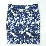 MM.LaFleur NWT Cobble Hill in Blue Ivory Floral Cotton Pencil Skirt 1+ Photo 0