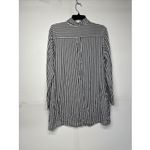 Vera Wang Simply  Women's Dress Shirt Small Vertical Stripe Button Front Blouse Photo 11