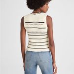 Madewell Striped Knit Sweater Vest in Cotton Photo 5