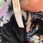 Free People ☀️  Washed Ashore Black Mini Floral Dress Photo 8