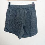 Adidas Charcoal Gray Pull On Comfy Women’s Black Logo Shorts Photo 3