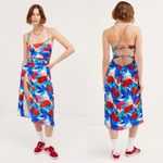 For Love & Lemons Lorenza Midi Dress in Blue Size Small NWT Photo 5