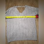 JODIFL Women's Light Gray Knit Sweater, Criss Cross Knot Back, Size S Photo 6