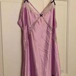 Victoria's Secret Vintage Victoria’s Secret Lace Bow Purple Slip Dress Photo 0