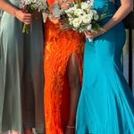 Prom Dress Orange Size 0 Photo 1