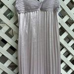 Rebecca Taylor Lamé Pleated Dress Photo 8