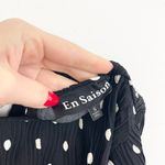 En Saison Darlene Black and White Polka Dot Top Photo 6