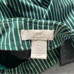 H&M 🛎️ 5/$20  Cropped Green White Stripe Trouser Pant Size 2 Photo 5
