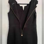 Ellen Tracy Black Cocktail Sheath Dress Holiday Evening Knee Length V Neck Sz 10 Photo 6