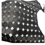 Alexis  See Through Crop Top‎ Women Size L Black Long Sleeve Laser Cut Out Photo 2