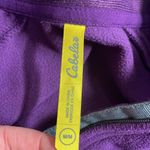 Cabela's Cabela’s Women’s Purple Fleece Quarter Zip Pull Over Size Medium Photo 4