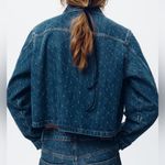 ZARA NWT  Limited Edition & Rare TRF Cropped Denim Jacket Women’s Size Large Photo 1