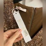 NWT Sadey With Love Italian Brown Sequin Mini Dress Size Small Photo 1