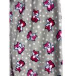 Bobbie Brooks Gray Cute Red Fox Snuggly Warm Lounge Pajama Pants XL Photo 2