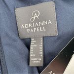 Adrianna Papell  Midnight Navy Floral Sequins Top size 2 Long Sleeves Evening NWT Photo 11