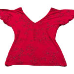 WAREHOUSE gorgeous hot pink blouse with glitter design Size 6 Photo 0