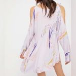 Free People Clear Skies Cold Shoulder Lilac Mini Dress Small Photo 1
