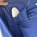 Kinross Cashmere women's medium blue knit sweater cardigan vest Photo 3