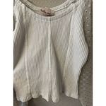 Willow + Root Willow Root Women's Ivory Smocked Puffer Sleeve Top Size S Photo 1