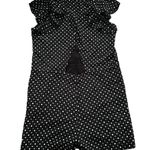 Madewell  Silk Petalplay Romper Dotmix XS Women’s Black Photo 2